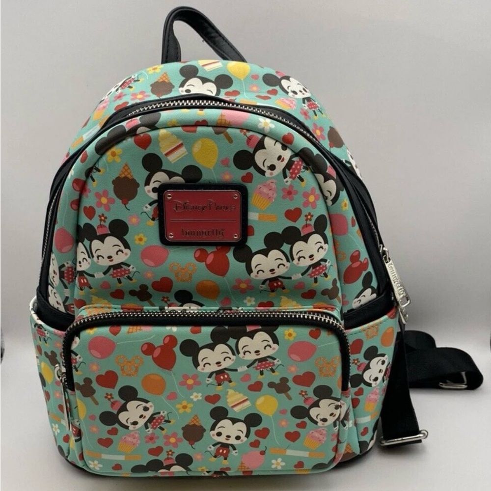 2020 Mickey & Minnie Mouse Disney Parks Food Snacks Loungefly Mini Backpack